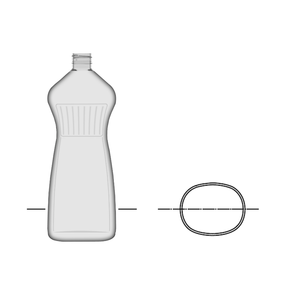 Láhev 1000 ml PET EP 36